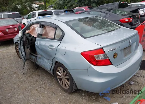 2012 Honda Civic Ex from USA, damaged, VIN 19XFB2F89CE038190
